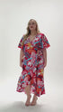 Plus Size Boho Wrap Maxi Dress Ryleigh